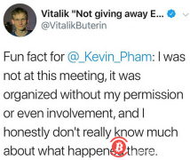 以太坊管理遭诟病，Vitalik Buterin发推回应