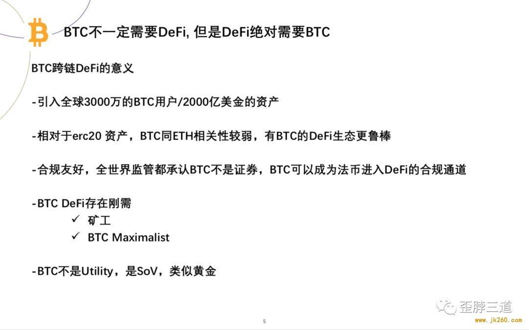 曹寅：没有比特币的 DeFi 就是在线金融游戏