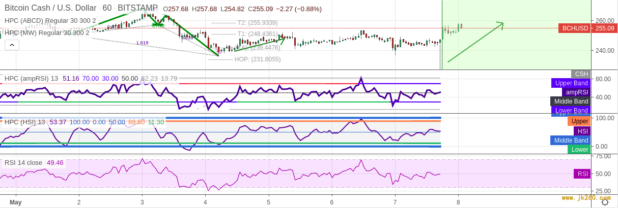 比特币现金价格上涨至260美元:下一步是什么?