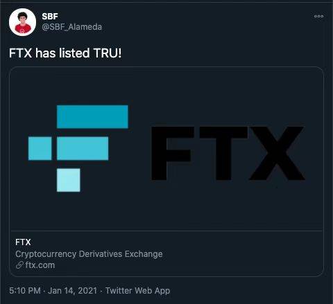 FTX 公告 | 新币上线