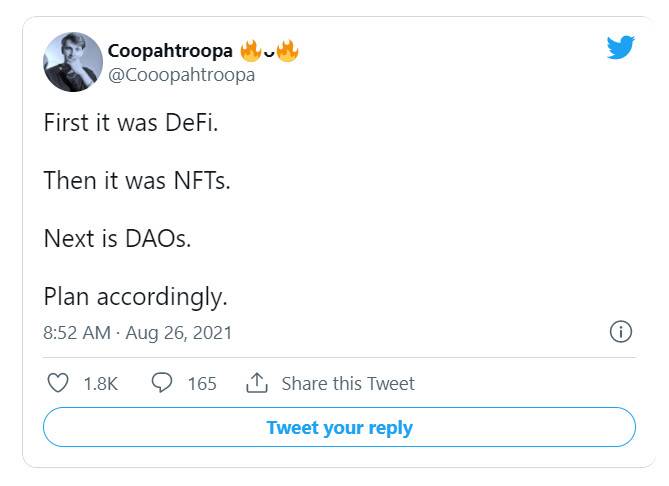 加密世界的下个夏季属于谁?也许是 DAO